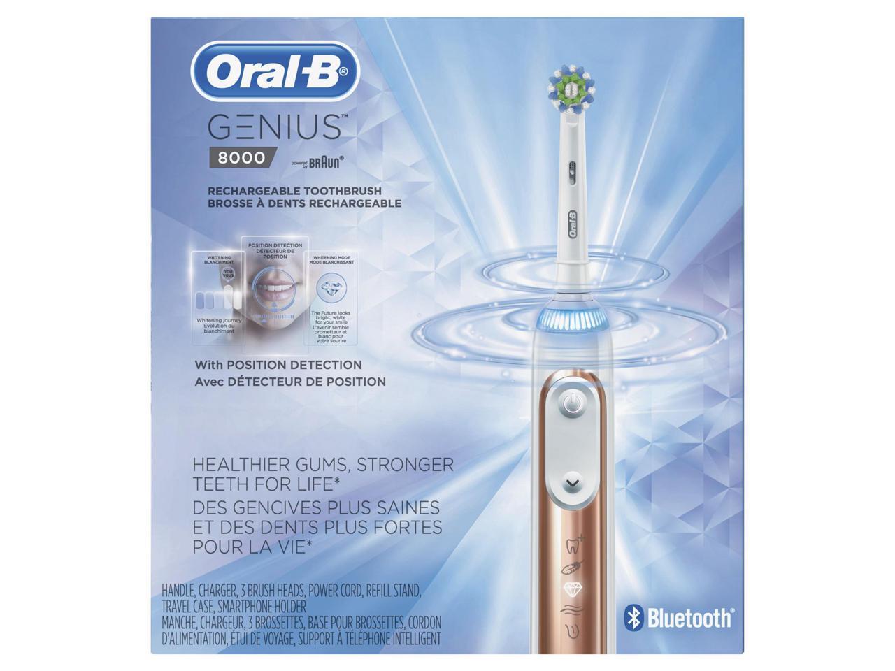 Oral-B Genius 8000 Electric Rechargeable Toothbrush Powered By Braun ...