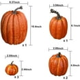 thumbnail image 7 of Artificial Pumpkins Set Harvest Decoration, 7pcs Assorted Size Orange Pumpkins Realistic Large Pumpkins for Halloween Thanksgiving Autumn Festive Party Supplies (Orange), 7 of 7