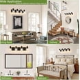 thumbnail image 7 of 4-Light Bathroom Vanity Light Matte Black Bathroom Lights over Mirror with Clear Glass Shade for Bedroom,Living Room, 7 of 7