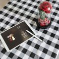 thumbnail image 4 of Black and White Buffalo Plaid Square Tablecloth, Checkered Gingham Buffalo Washable Polyester Tablecloth, 36 x 36 Inch, Home, Kitchen, Outdoor, Buffet Tablecloth, Table Cover, 4 of 7