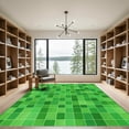 thumbnail image 2 of ODIKA 2'x3' Machine Washable Non-Slip Area Rug, Geometric Green High Traffic Rug, Green, 1051373, 2 of 7
