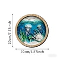 thumbnail image 2 of Luoshdecor Boho Wall Art Decor,Round Wooden Hollow Out Ocean Animal Wall Hanging Ornaments for Bedroom Living Room Decor, 2 of 6