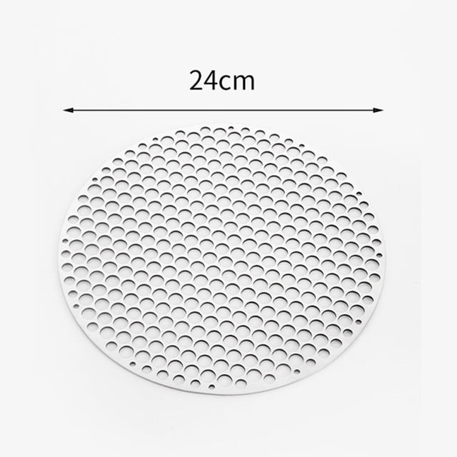 Grille Ronde en Acier Inoxydable Tapis de Barbecue Grilles de Cuisson à Charbon Grille de Barbecue