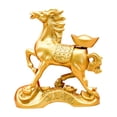 thumbnail image 1 of Estatua de caballo del zodíaco Feng Shui, mascota coleccionable, decoración de escritorio, figura animal Lingote, 1 of 9