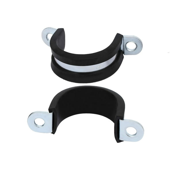 M32 EPDM Rubber Lined U Shaped Pipe Tube Strap Clamps Clips Fasteners
