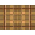 thumbnail image 1 of Ahgly Tapis Rectangulaire Lavable en Machine Intérieur Transitionnel Brun Selle, 2 Pieds x 3 Pieds, 1 of 7