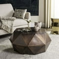 thumbnail image 2 of SAFAVIEH Astrid Solid Glam Faceted Octagon Coffee Table, Copper, 2 of 4