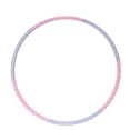 thumbnail image 4 of Vår Fitness Vuxen Tung Hula Hoop i Rostfritt Stål med Tvåfärgat Skum, Avtagbar, Sex Sektioner, Åtta Sektioner, Lila Grå purple gray, 4 of 4