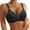 Black, variant on Lixiuxyad Women's Front Closure Floral Lace Bra Comfortable Support Underwire T Shirt Bralette Soft Wireless Everyday Wear,Bras for Women Black 36