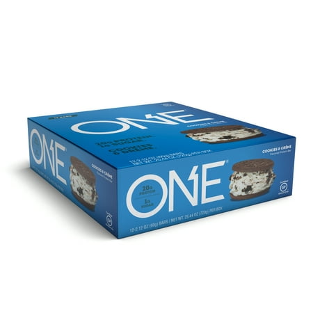 ONE Brands Protein Bar, Cookies & Crème, 20g Protein, 12 Count