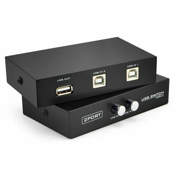 Sanoxy SANOXY2portswtch 2 Port USB 2.0 Manual Sharing Switch Box with