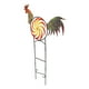 thumbnail image 2 of Spinner de viento de gallo, molino de viento de hierro y Metal, escultura decorativa de viento de gallo para exteriores, granja, césped, Patio, adornos de jardín, 2 of 10