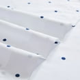 thumbnail image 2 of Mellanni 3-Piece Iconic Twin XL Bedsheet Set - Microfiber, 16" Deep Pocket, Cooling, Wrinkle, Fade, Stain Resistant, Polka Dot Navy, 2 of 7