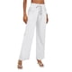 thumbnail image 2 of Pantalones de pierna ancha, pantalones de pierna ancha para mujer, pantalones holgados con cordón, pantalones de playa con cintura elástica, muy versátiles, 2 of 7
