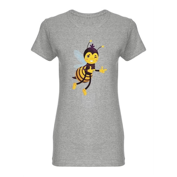 Winking Honeybee T-Shirt Women -Image by Shutterstock, Female 3X-Large