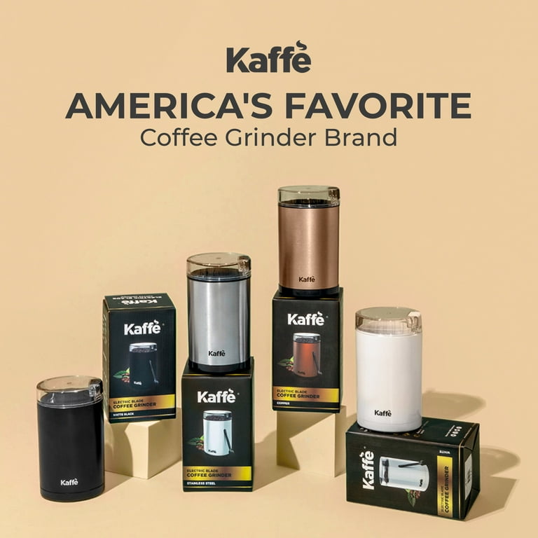 Kaffe Stainless Steel Electric Coffee Grinder, Copper (3.5oz