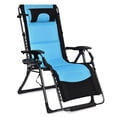 thumbnail image 1 of Costway Outdoor Folding Padded Zero Gravity Oversized Patio Recliner Chaise, 1 of 10