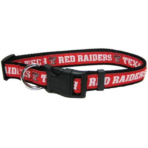 Pets First College Texas Tech Raiders Pet Collar, 3 Sizes Available, Sports Fan Dog Collar - Large