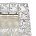 thumbnail image 3 of Crystal Facial Tissue Box Cover Holder for Living Room Bathroom Silver 8"L x 4.7"W x 3.7"H, 3 of 8
