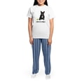 thumbnail image 4 of CafePress - French Bulldog Life Women's Light Pajamas - Women's Short Sleeve Print T-Shirt and Pants Light Cotton Pajama Set, 4 of 7