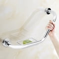 thumbnail image 1 of Poignée de Sécurité pour Bras de Baignoire en Acier Inoxydable, Barre de Saisie pour Bain et Douche avec Porte-Savon, 1 of 8
