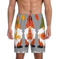 thumbnail image 1 of Fotbe Hello Fall Gnomes Pantalones Cortos de Pijama para Hombre, Ropa de Dormir, Pantalones de Pijama Cortos para Hombre-Small, 1 of 6