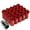 Red, variant on J2 Engineering LN-T7-011-15-RD J2 Engineering 7075 -T6 Forged Aluminum M12X1.5 20Pcs 50mm Height Open -End Lug Nut Set w / Key (Red)