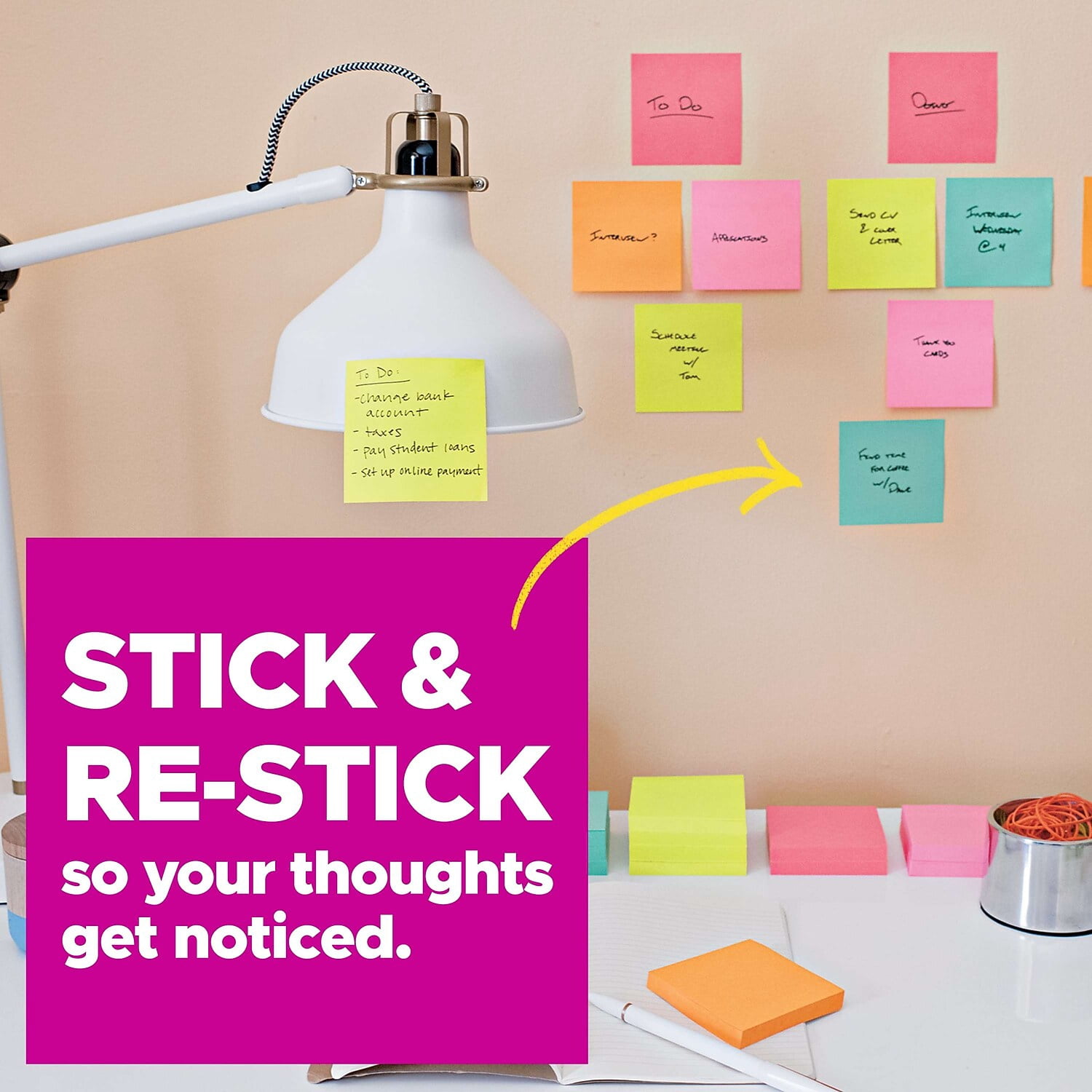 Post-it®, MMM66024SSMIACP, Super Sticky Notes - Supernova Neons Color Collection, 24 / Pack, Blue,Green,Pink,Lilac