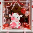 thumbnail image 5 of Sulaicai 10 Inch Cute Highland Cow Plush Toy - Soft Pink & White Stuffed Animal, Cozy Decor & Thoughtful Birthday/ Holiday Gift for Girlfriend Boyfriend Birthday Valentine Mother Day, 5 of 8