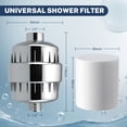 thumbnail image 4 of iSpring SF2S 33 Stage Universal Shower Filter with Replaceable Filter, Water Softener Shower Head Filter, Vitamin C for Hard Water, Removes 99% of Chlorine, Hydrogen Sulfide and Heavy Metals, 4 of 7