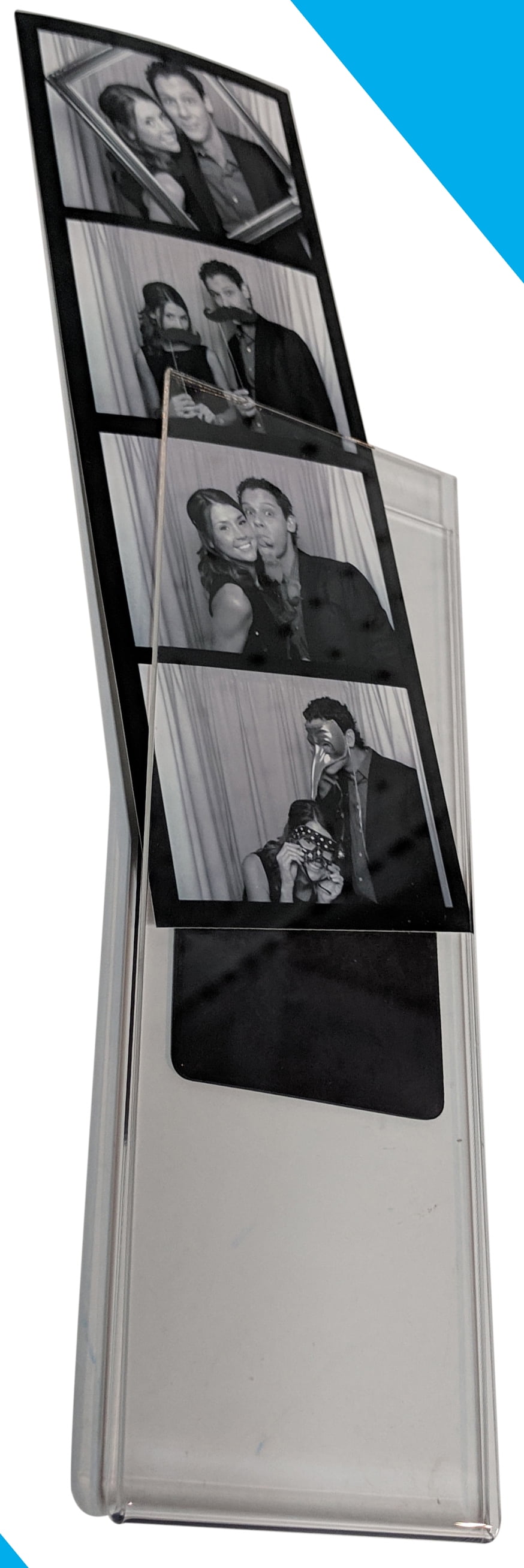 PHOTO BOOTH NOOK 2x6 Acrylic Magnetic Photo Booth Frame & Insert, Set of 100