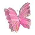 thumbnail image 1 of Adorno de mariposa artificial 3D para decoración de pared, accesorio fotográfico para fiestas. Rosa, 1 of 9