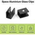 thumbnail image 3 of 10 Pieces Adjustable Glass Shelf Bracket Clamp Glass Railing Clamp Bracket, For 8-10mm Thick Glass Zszjbv53, 3 of 5