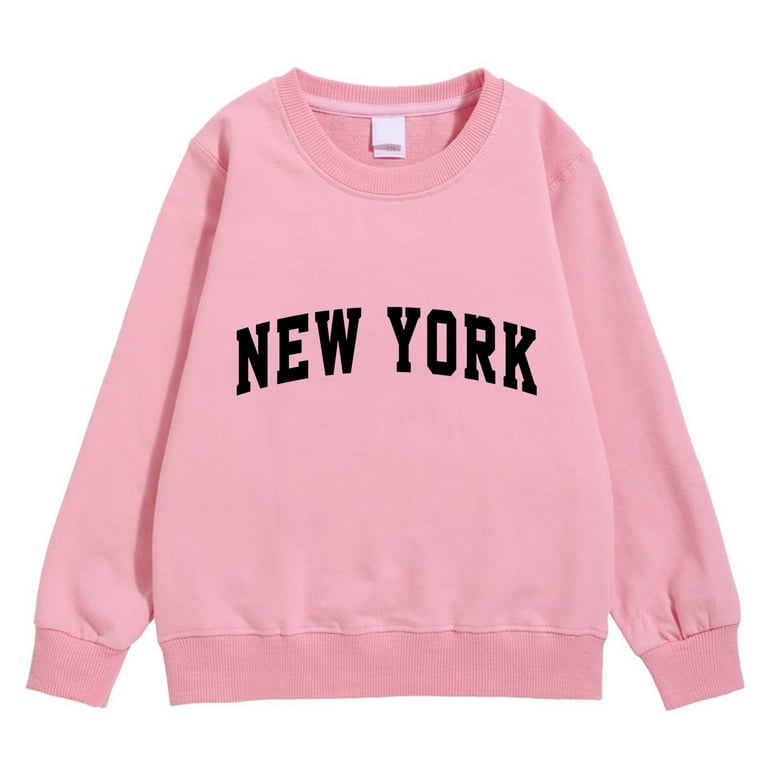 Hessimy Girl's Cute Graphic Crewneck Sweatshirt Long Sleeve Drop