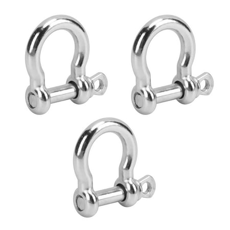 

Screw Pin Anchor Shackle Firm Practical Bow Shape Load Clamp Zinc Alloy For Outdoors For Outdoor Camping
