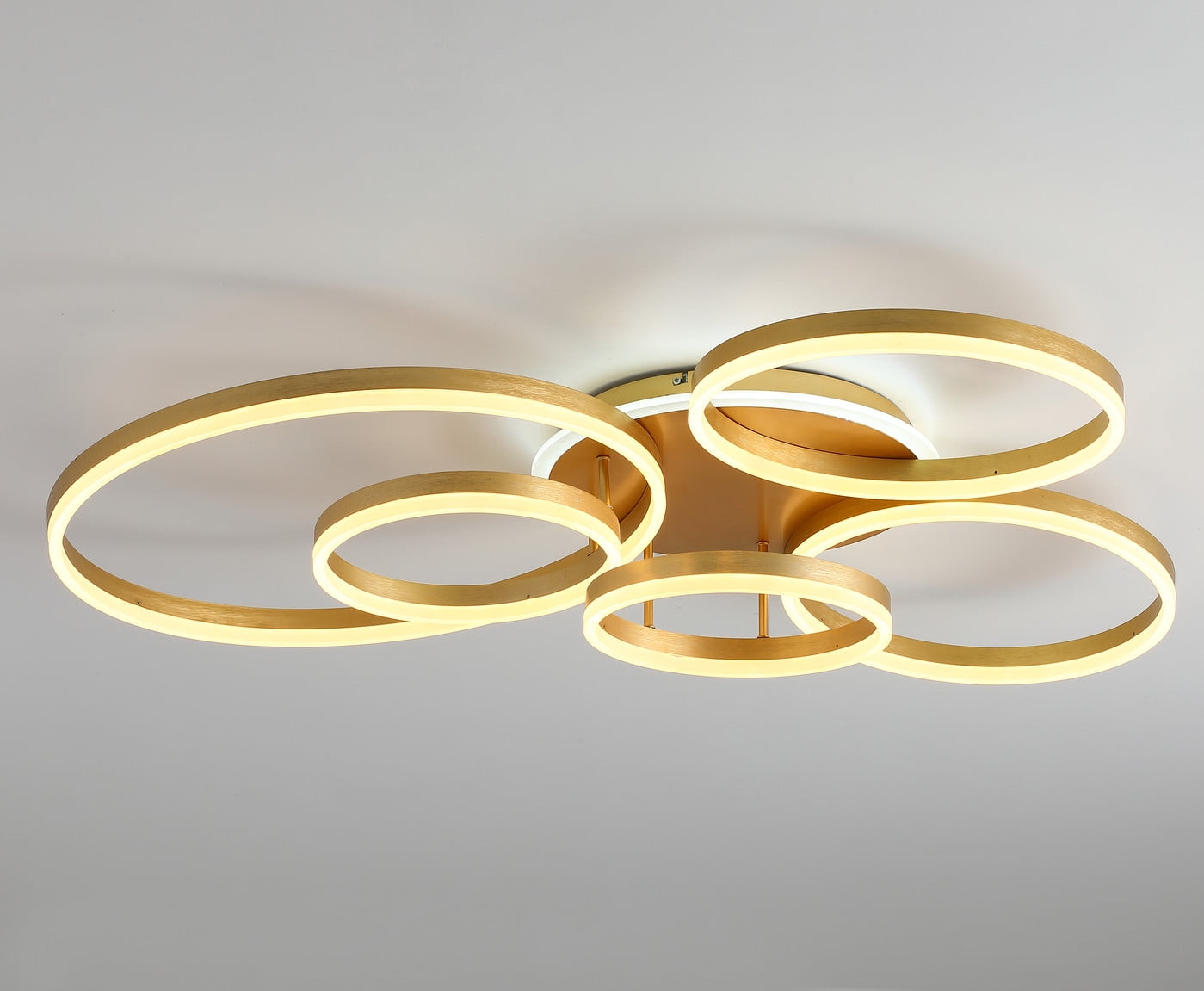 Aiwen 5-ring Shape Flush Mount Ceiling Lamp with 5 Integrated LED Lights