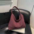 thumbnail image 4 of Bolso Slouchy para Mujeres Color Sólido Cuero PU, 4 of 9
