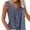 Dark Blue, variant on MAWCLOS Ladies T Shirts V Neck Summer Top Floral Print Tank Tops Loose Daily Wear Sleeveless Tee Dark Blue XL