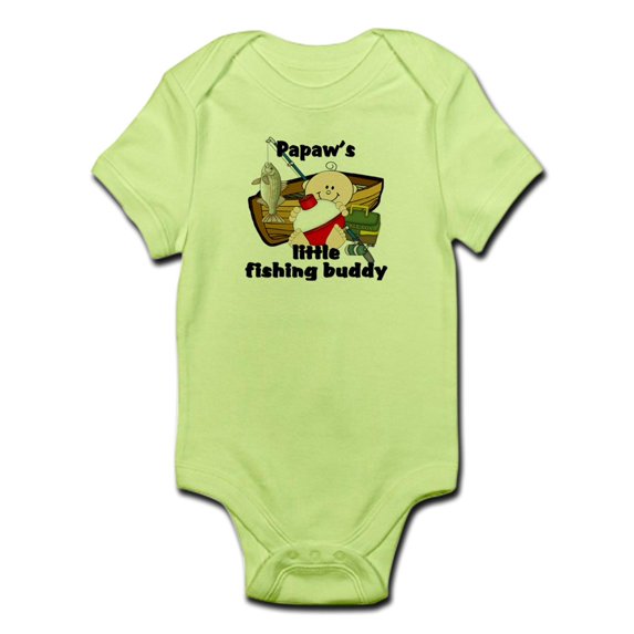 CafePress - Papaw's Fishing Buddy Infant Bodysuit - Baby Light Bodysuit