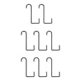 thumbnail image 2 of Miangastore 8pcs Durable Balcony Hanging Hook Practical Flowerpot Bracket For Home Use, 2 of 9