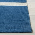 thumbnail image 4 of SAFAVIEH Montauk Oswald Geometric Striped Cotton Area Rug, Navy/Ivory, 9' x 12', 4 of 9
