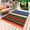Multi, variant on Mexican Serape Outdoor Rug 6x9 Ft - Reversible Patio Rug Outdoor Camping Rugs, Colorful Stripes Vertical Lines Abstract Indoor Outdoor Area Rugs, Non-Slip Outdoor Carpet Runner for Deck/Porch