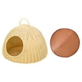 thumbnail image 4 of Cat House Imitación Rattan Cat Bed Cave Pet Bed Cat Condo para Kitty Sleeping Puppy , Beige con 1 Mat, 4 of 8