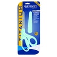 thumbnail image 2 of Westcott Sewing Scissor with Sheath, Titanium Bonded, 8", Bent, for Home/Office, Blue, 1-Count, 2 of 8