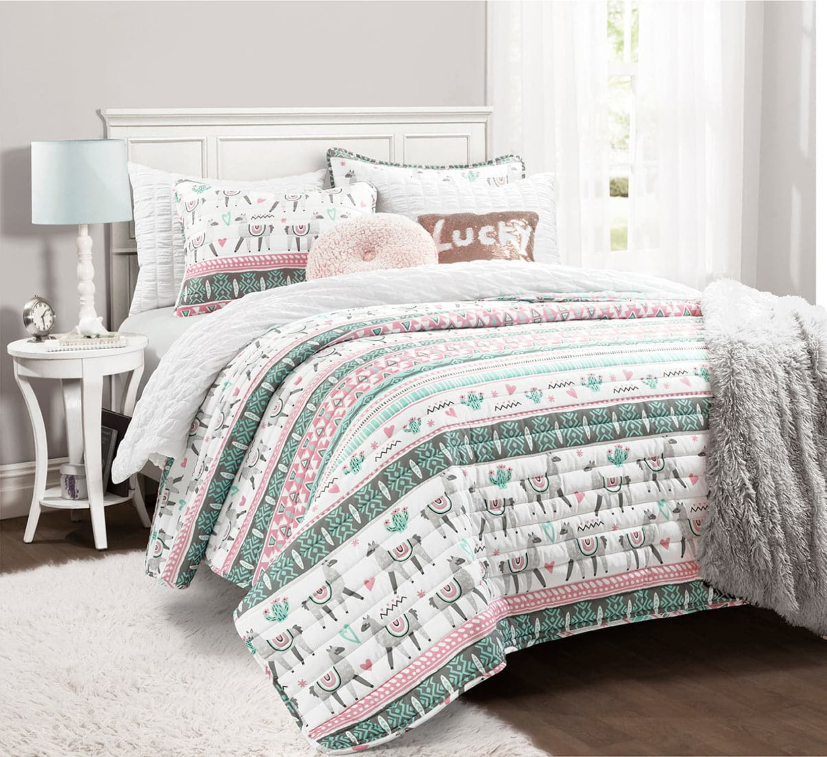 Lush Decor Emma Faux Fur Throw - Thumbnail 3