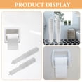 thumbnail image 3 of NIYANGLE Rouleau de Papier Toilette 2 Pcs Support de Remplacement Blanc ABS pour Salle de Bain Domestique, 3 of 8