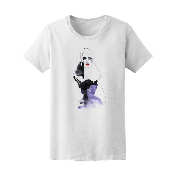 Girl Fashion Beautiful Young  Tee Women's -Image by Shutterstock