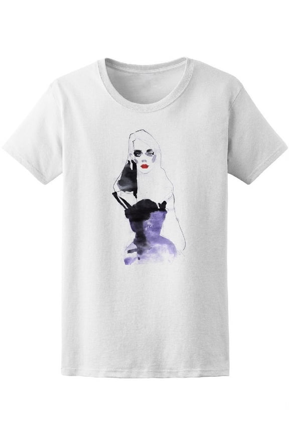 Girl Fashion Beautiful Young Tee Women's -Image by Shutterstock