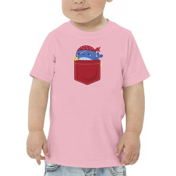 Pocket Pirate Whale T-Shirt Toddler -Image by Shutterstock,  4 Toddler