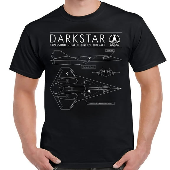 Darkstar Hypersonic Concept Aircraft Schematic Shirt-XL